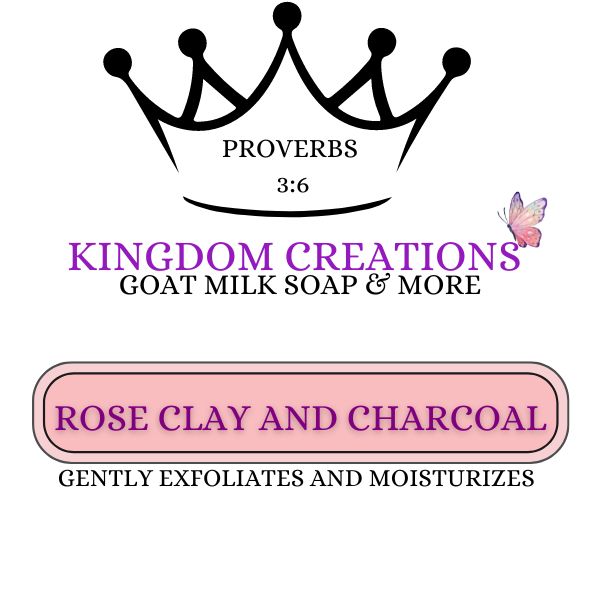 Rose Clay and Charcoal Soap Bar